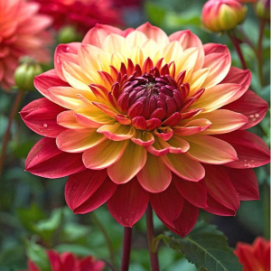 Георгин Оникс Найт купить по цене от 590р. в интернет-магазине «Посадика» с доставкой почтой в в Березникие и по всей России – [изображение №1].